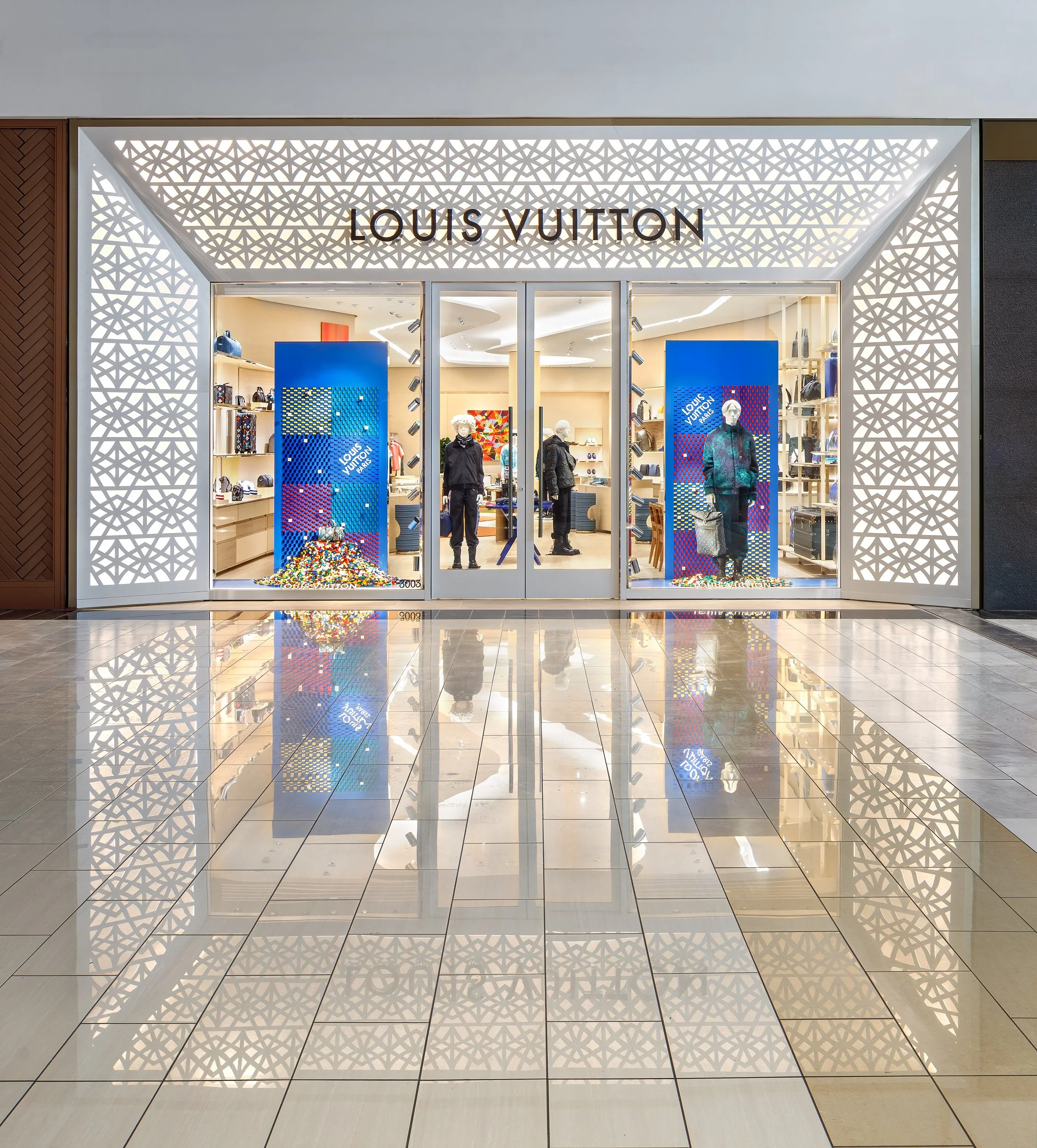 High-end luxury retail store featuring custom architectural facade overseen by CMG Owner's Representative services