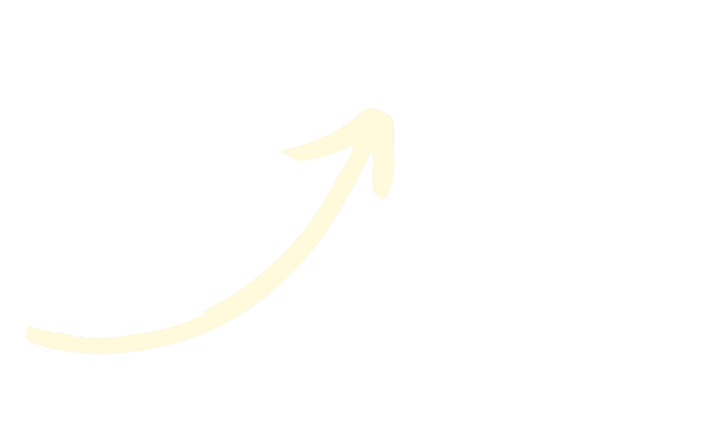 A black background with a yellow hand-drawn arrow curving upward.