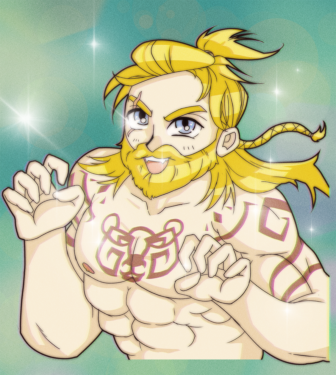 Retro Anime D&D Portrait - Espen