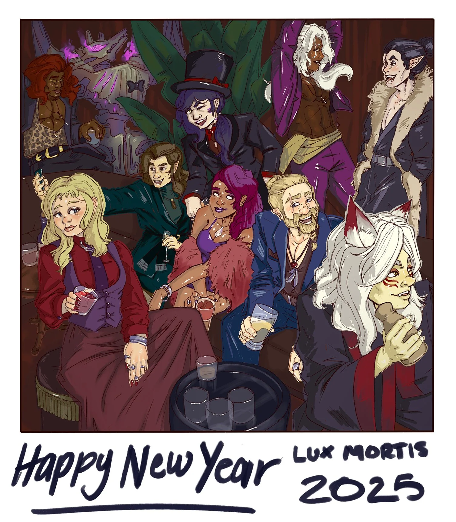 Lux Mortis Happy New Year Polaroid Party