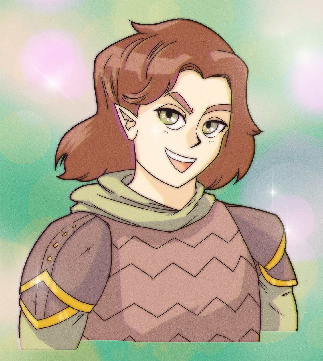 Retro Anime D&D Portrait - Avo