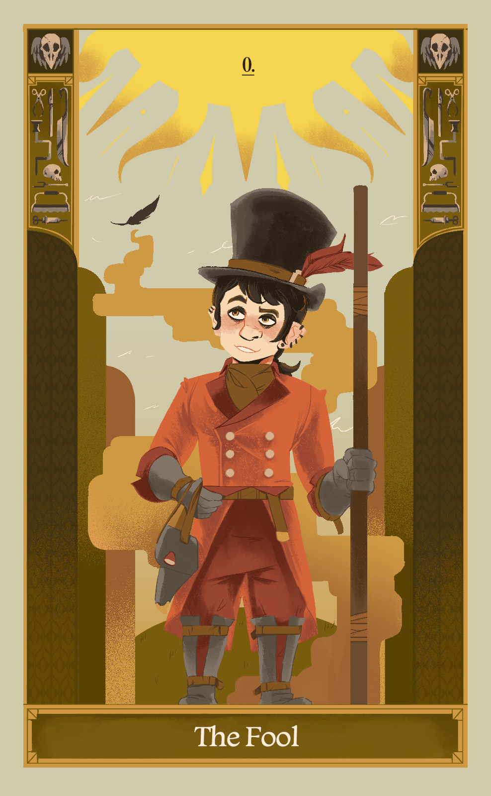 The Fool - Lux Mortis Tarot Cards