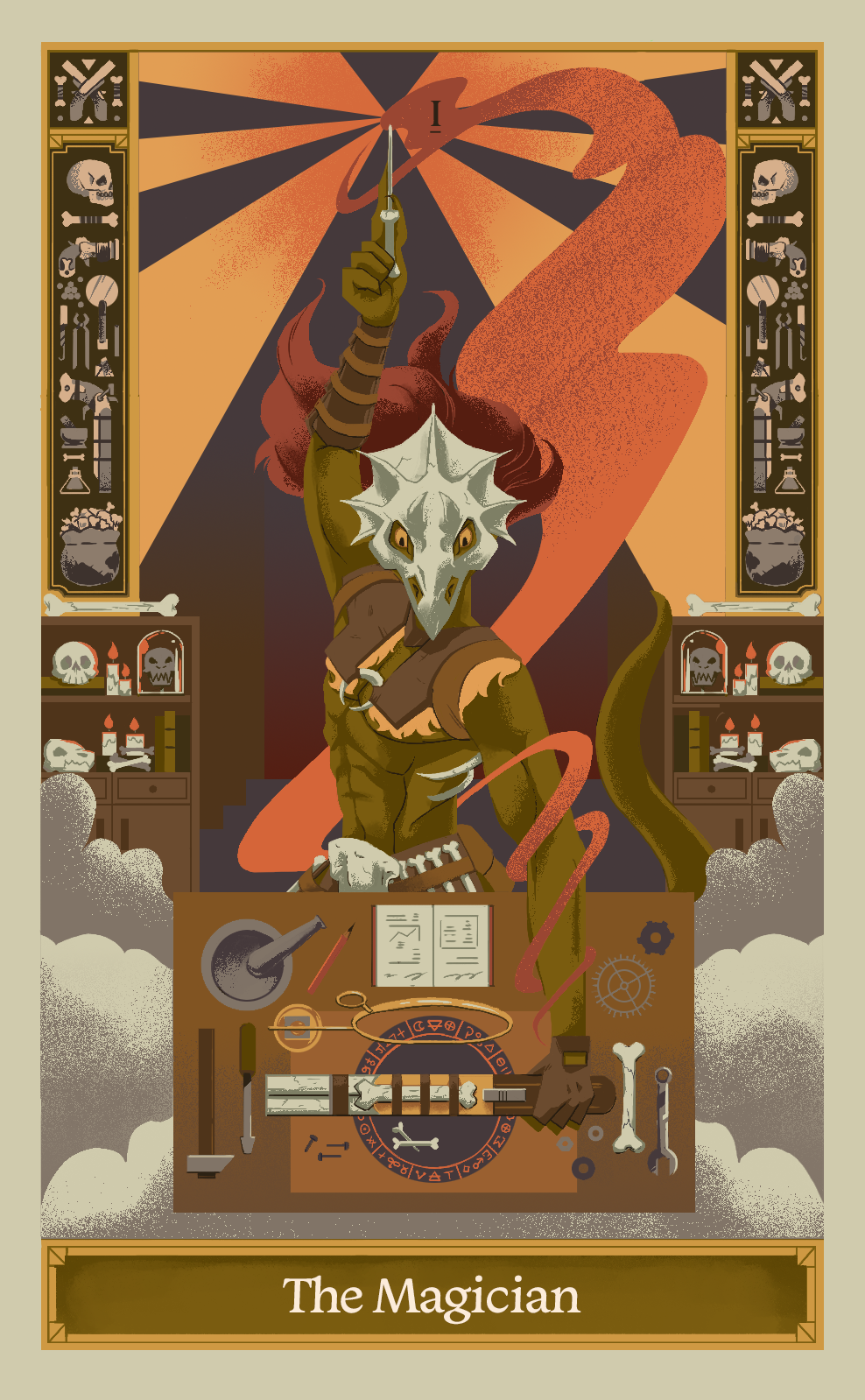 The Magician - Lux Mortis Tarot Cards