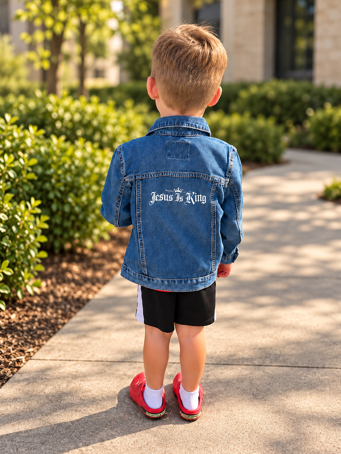 'Jesus is King' Denim Jacket