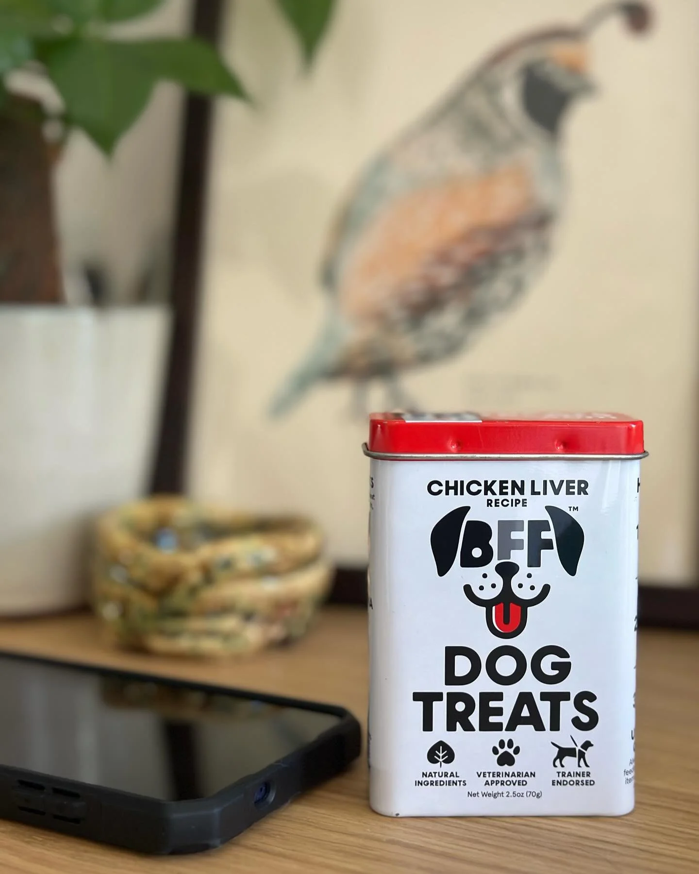 Tiny treats dogs ❤️. BFF Dog Treats are always ready to go in our reusable Forever Tin &trade;️.