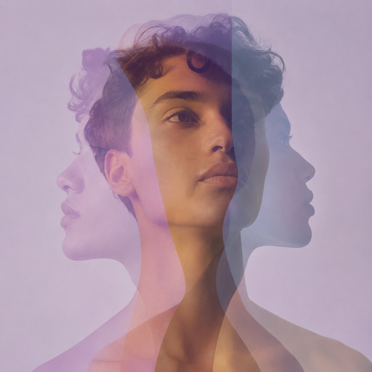 Portrait representing gender identity and exploration