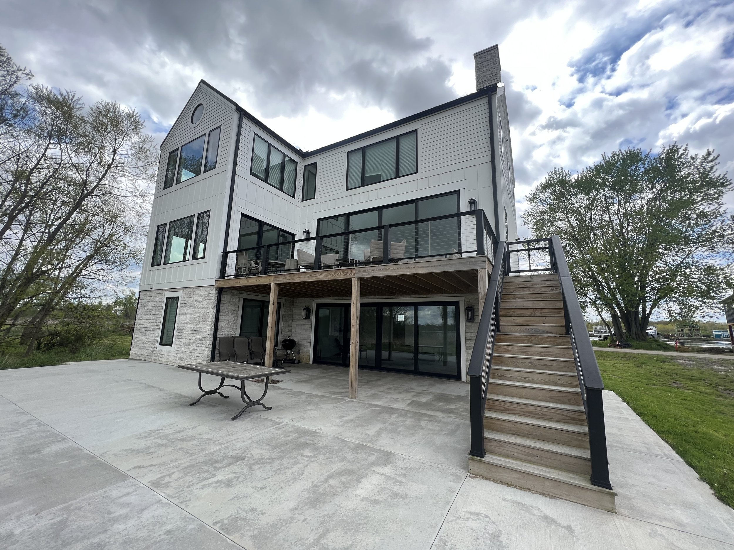 Modern waterfront custom home built by Coastal Construction Development Group in Longboat Key Florida