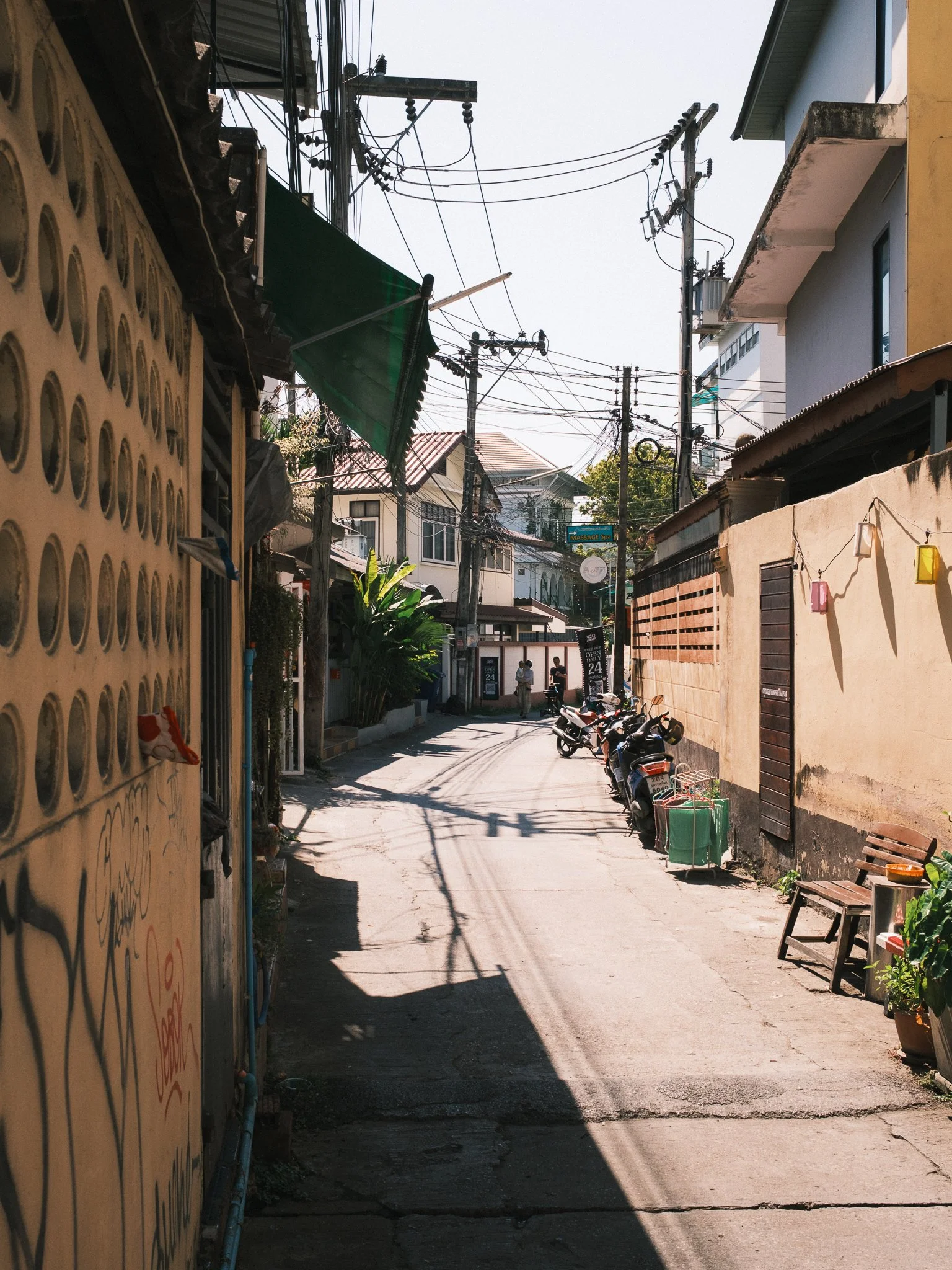 A simple Street in Chiang Mai Thailand