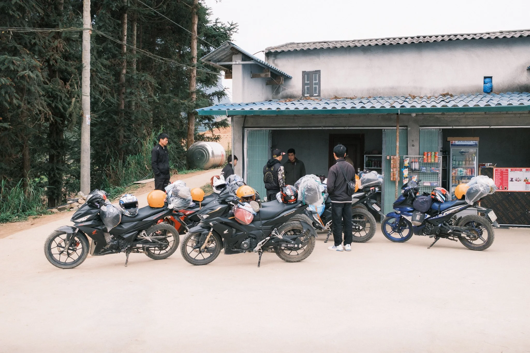 Motorcycles and it's Easy Riders on the Ha Giang Loop in Vietnam