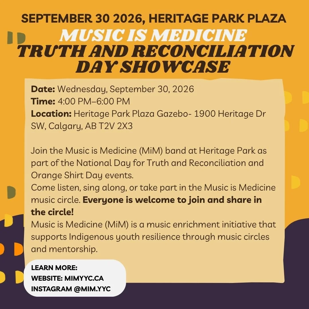 Music is Medicine Truth and Reconciliation Day Showcase