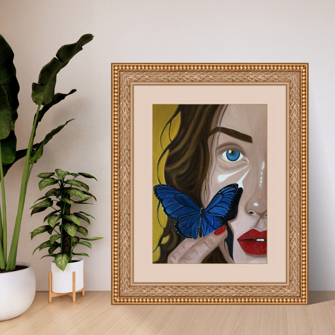 Brown Green Photo Frame Display Mockup Instagram Post.png