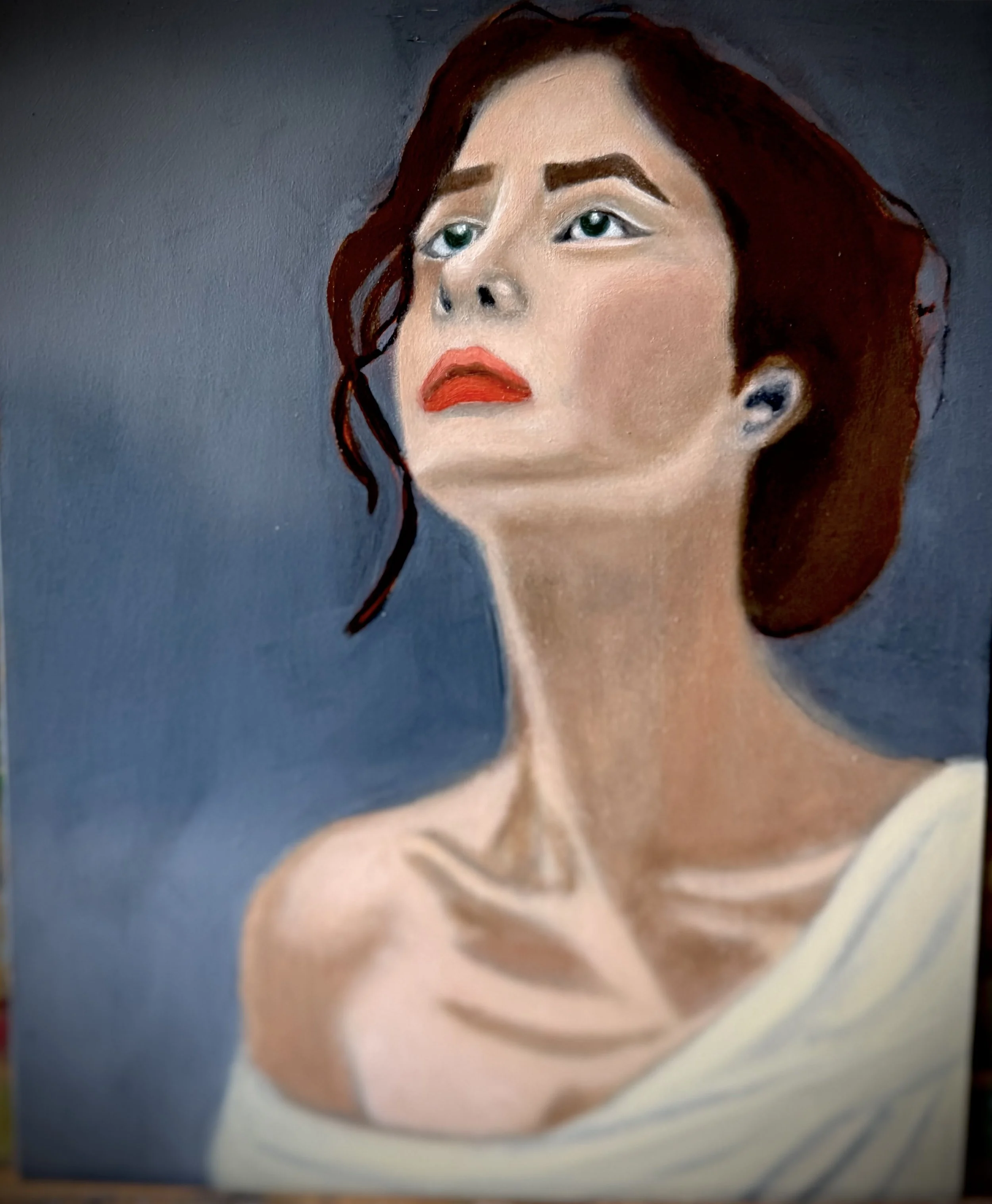 Untamed Grace Original Oil Painting | Contemporary Realist Female Portrait Art