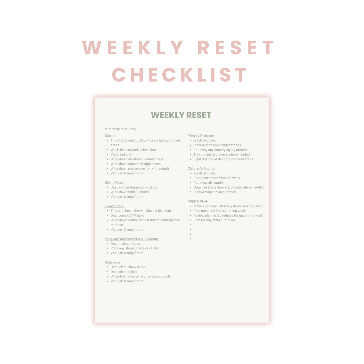 Weekly Reset