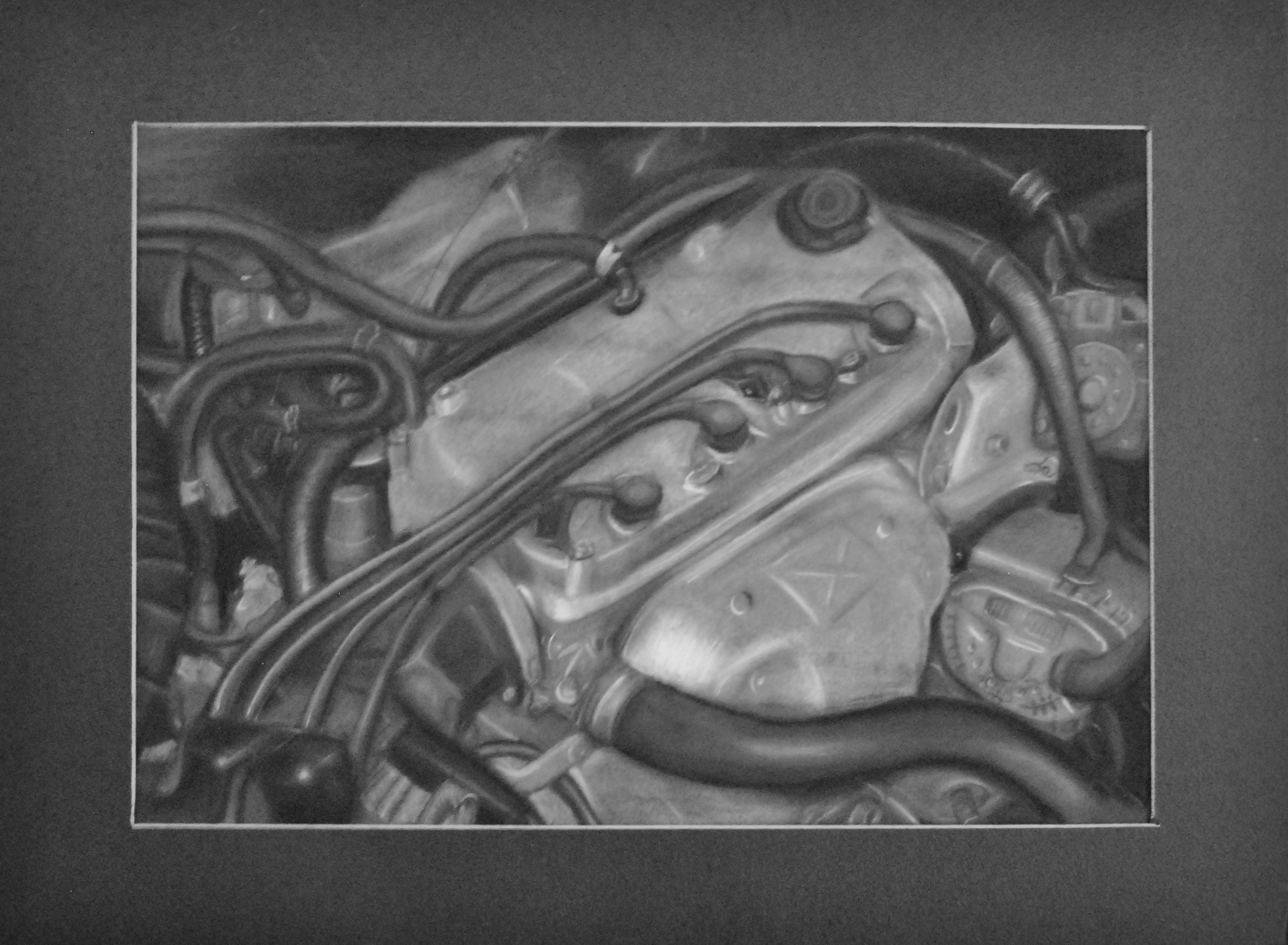 Charcoal Honda Accord Engine