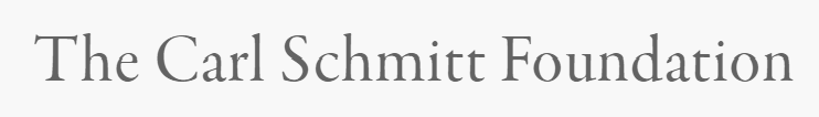 The text 'The Carl Schmitt Foundation' in a serif font.