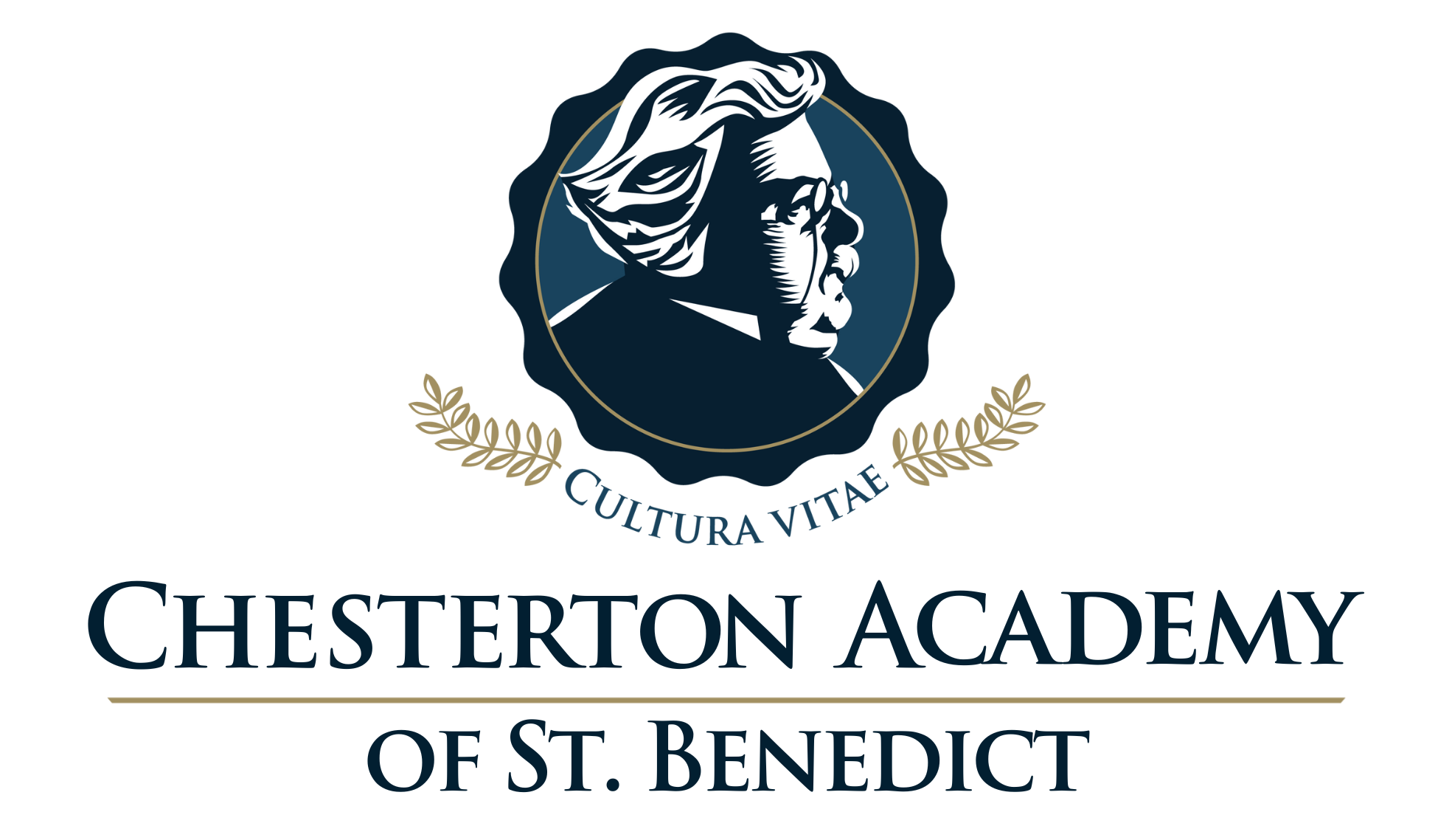 Logo for the Chesterton Academy of St Benedict