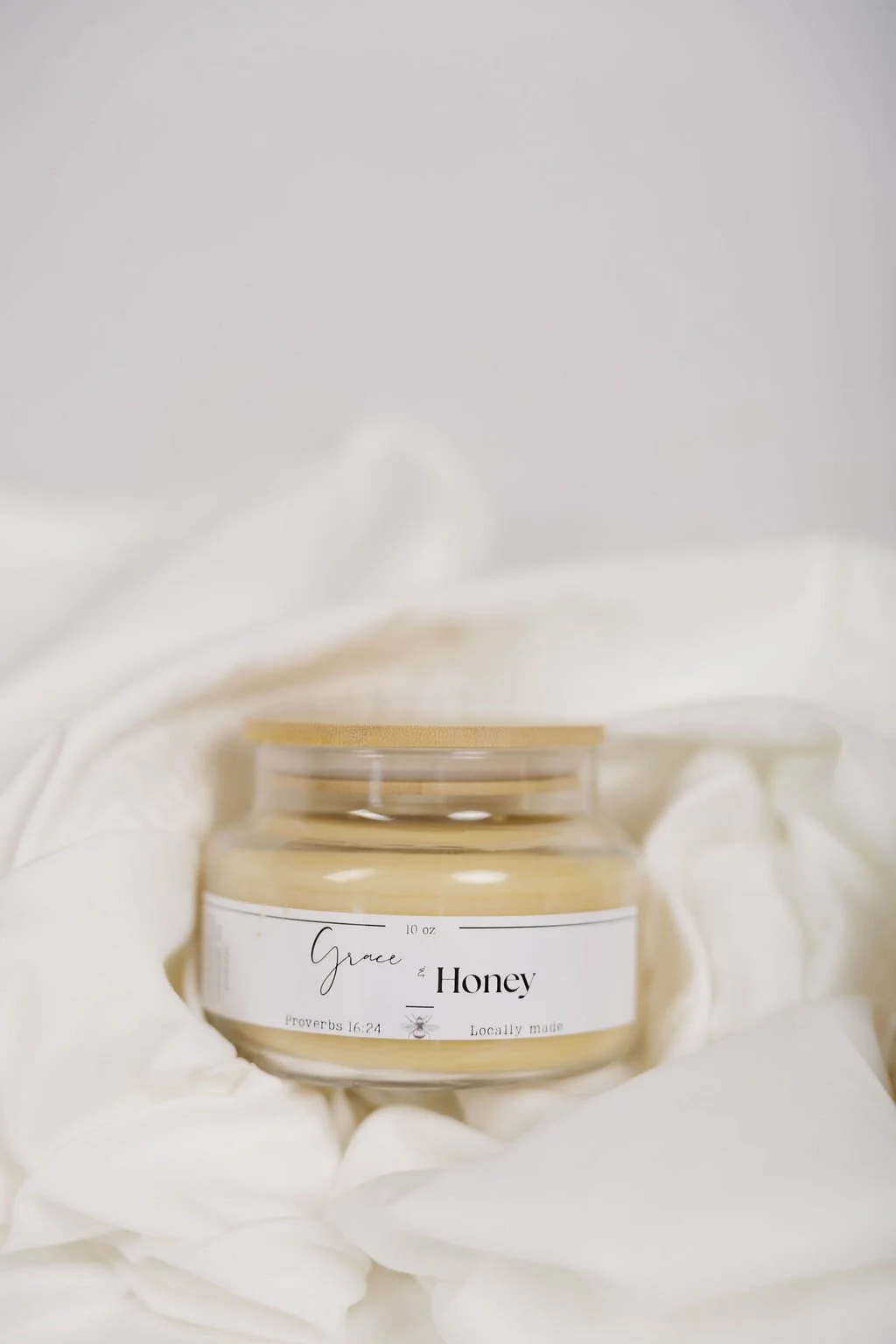 Unscented Beeswax and Organic Coconut Oil candle