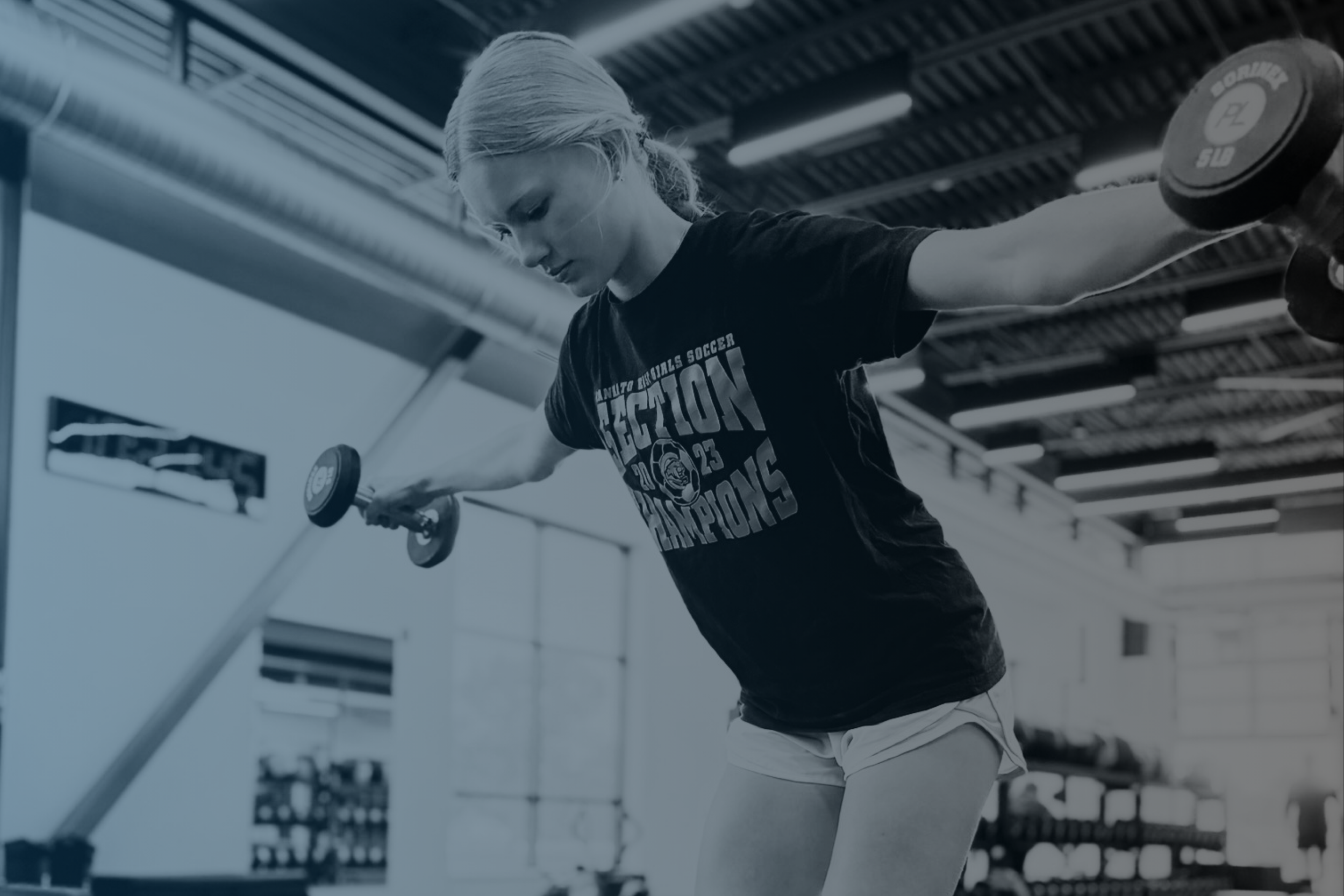 athlete working out