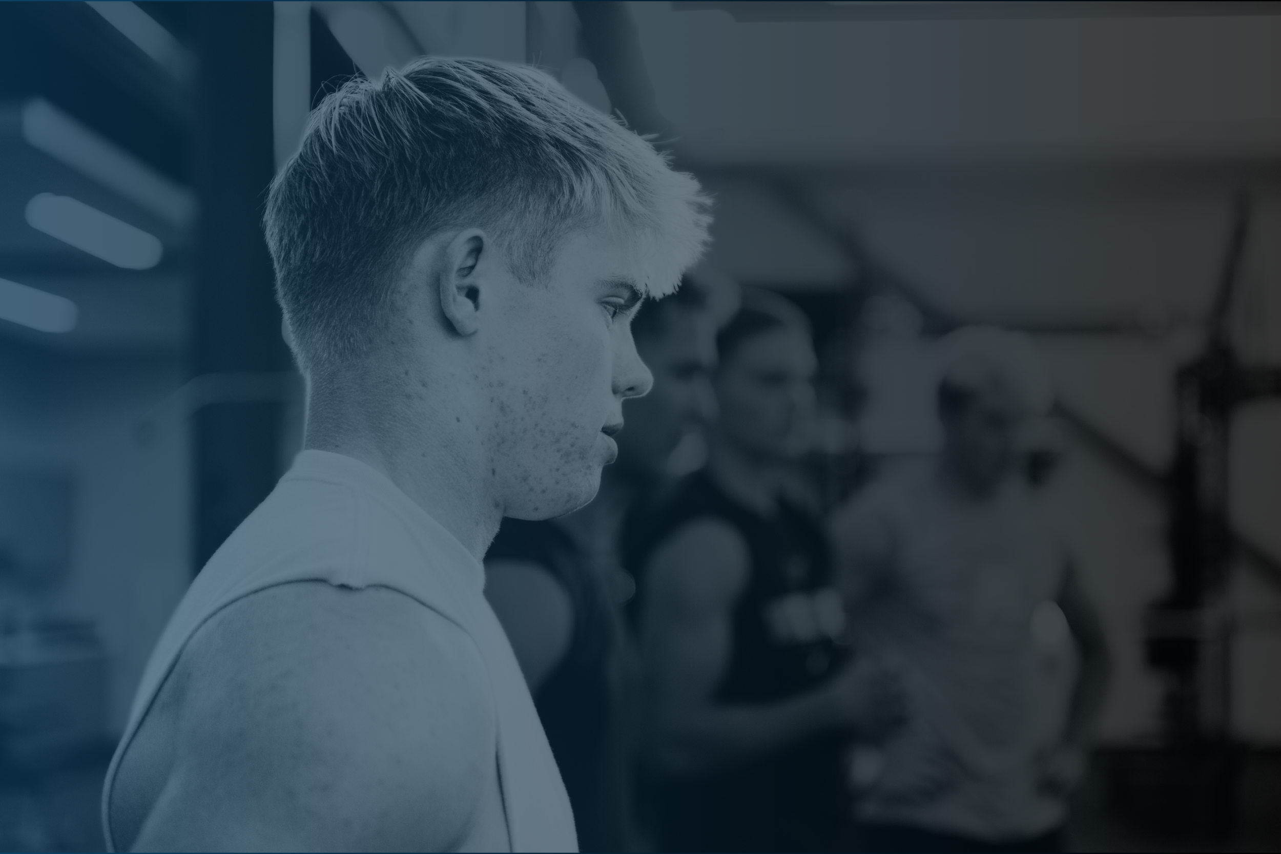 Athlete working out
