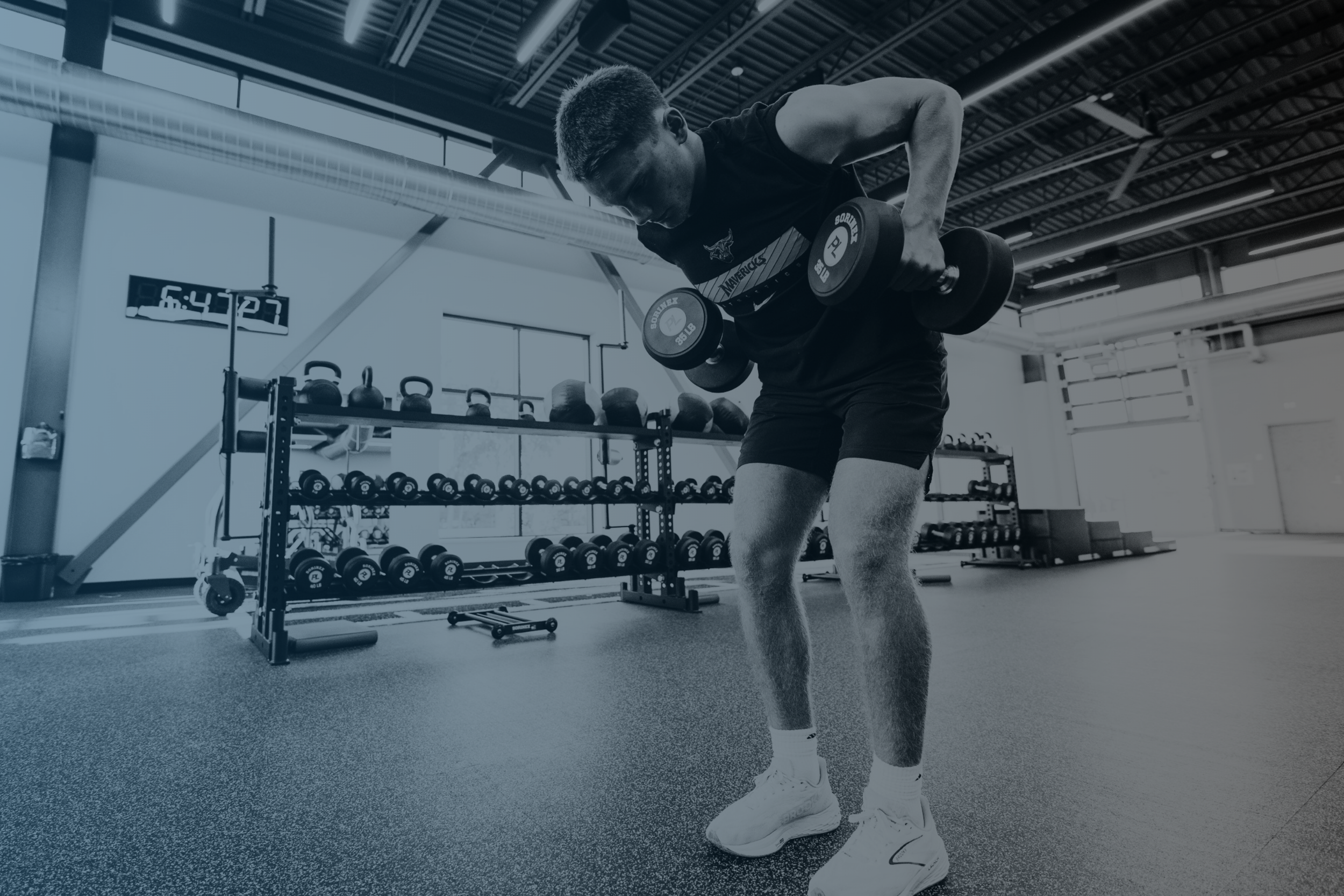 athlete working out