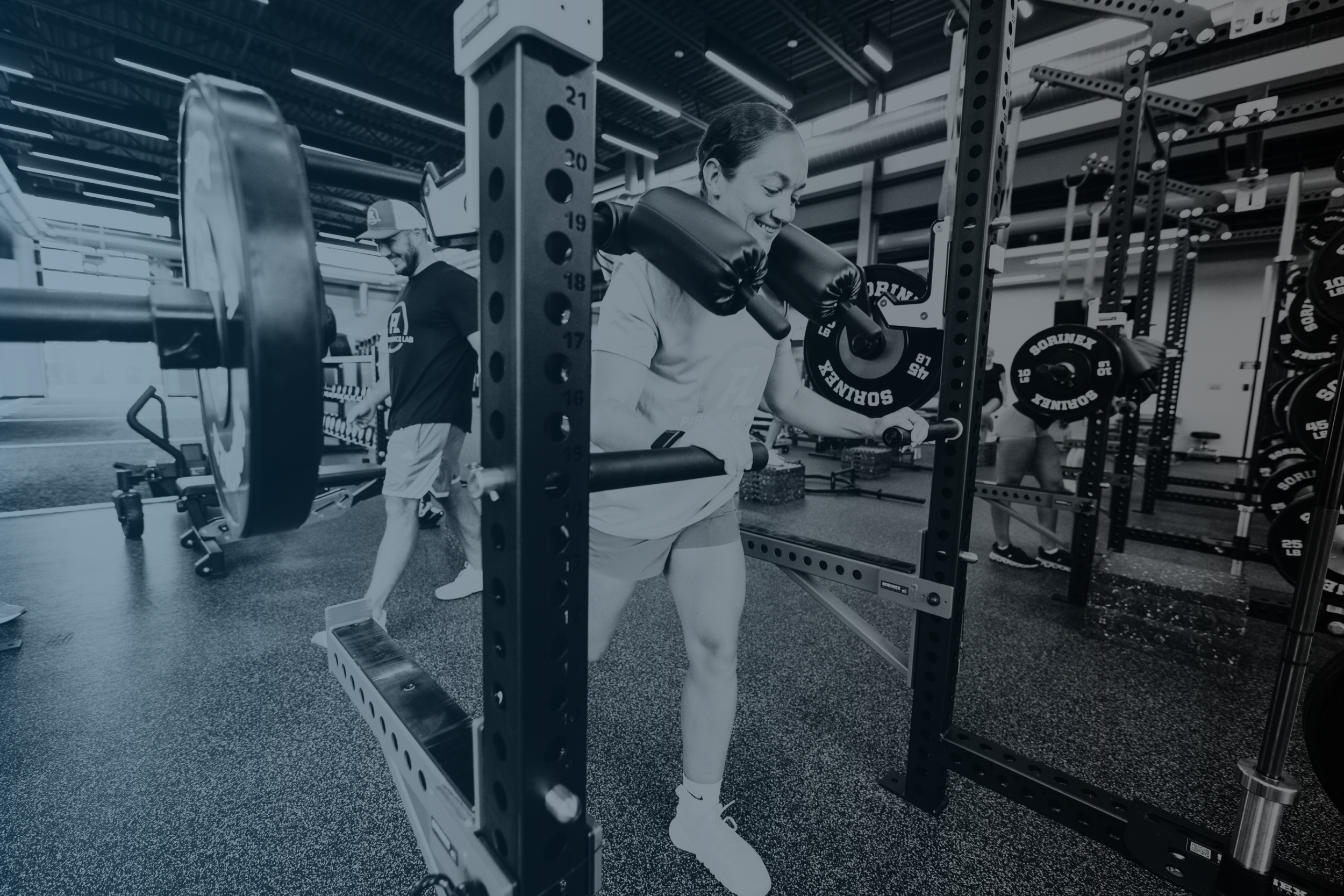 professional athlete working out