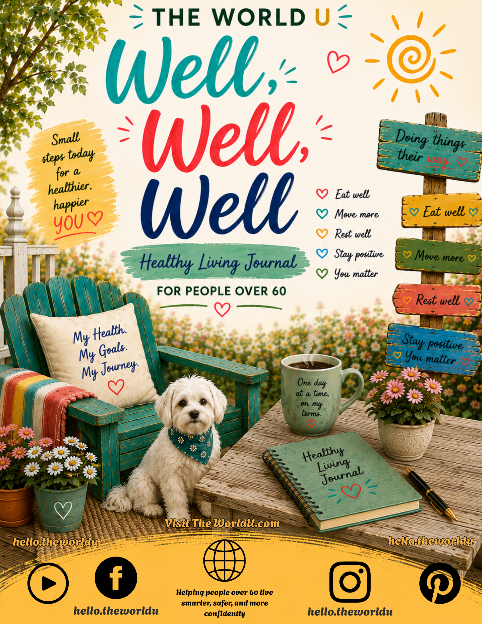 Well, Well, Well Healthy Living Journal.