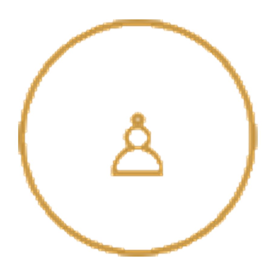 Faded digital icon of a person inside a circle, resembling a privacy or user profile symbol.