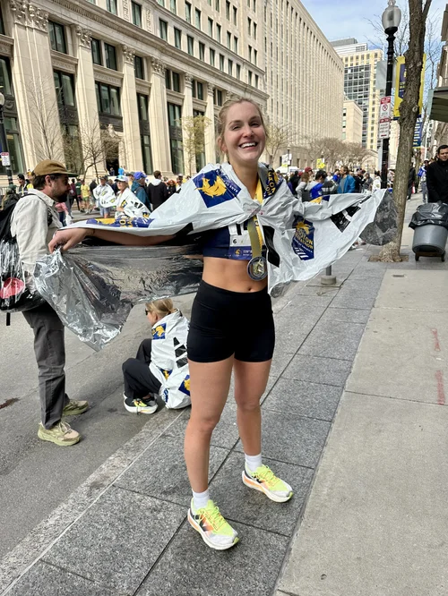 Boston Marathon 2025 finish