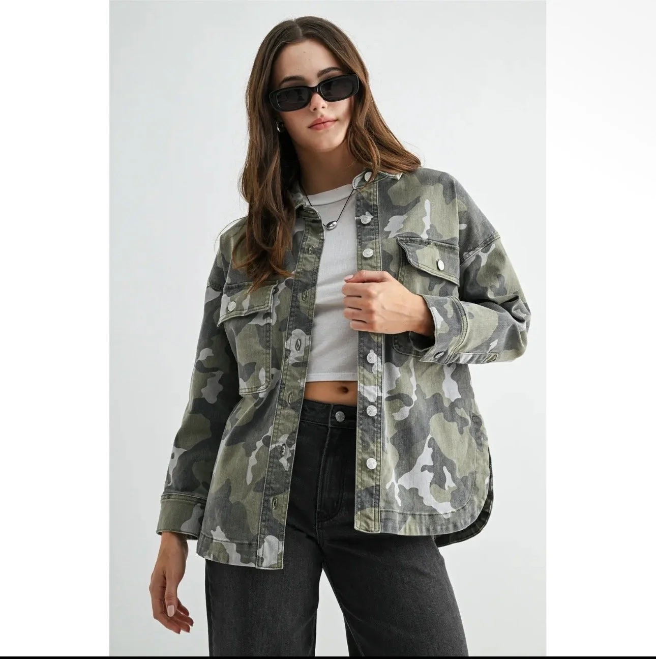 Camouflage Shacket