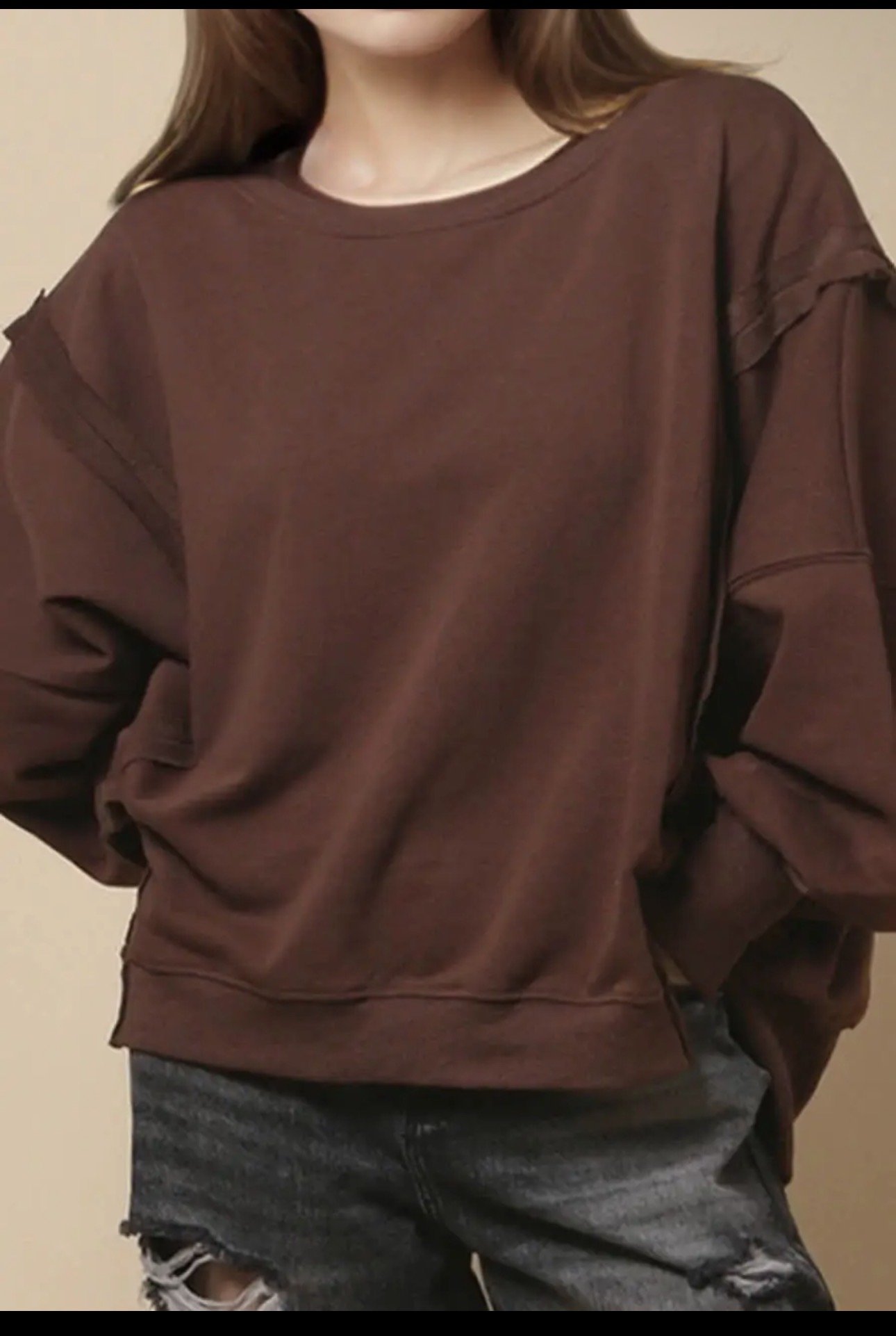 Irregular Slouchy Sweatshirt