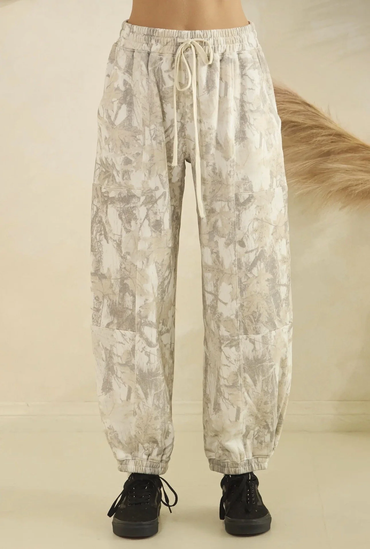 Printed French Terry Pants