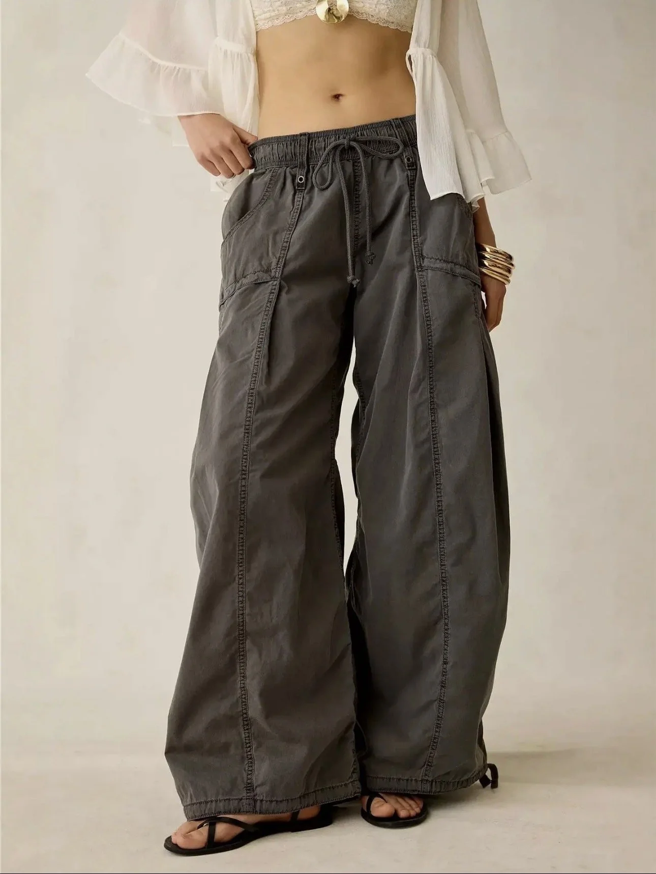 Baggy Wide Leg Cargo Pants