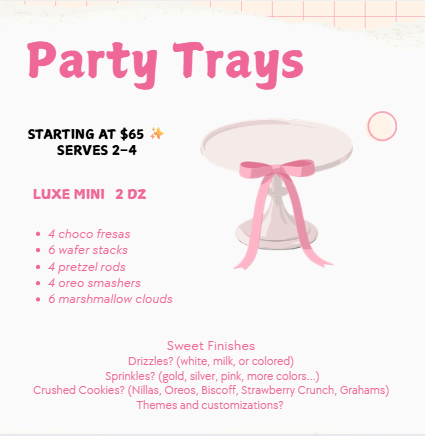 Party Trays - Luxe Mini