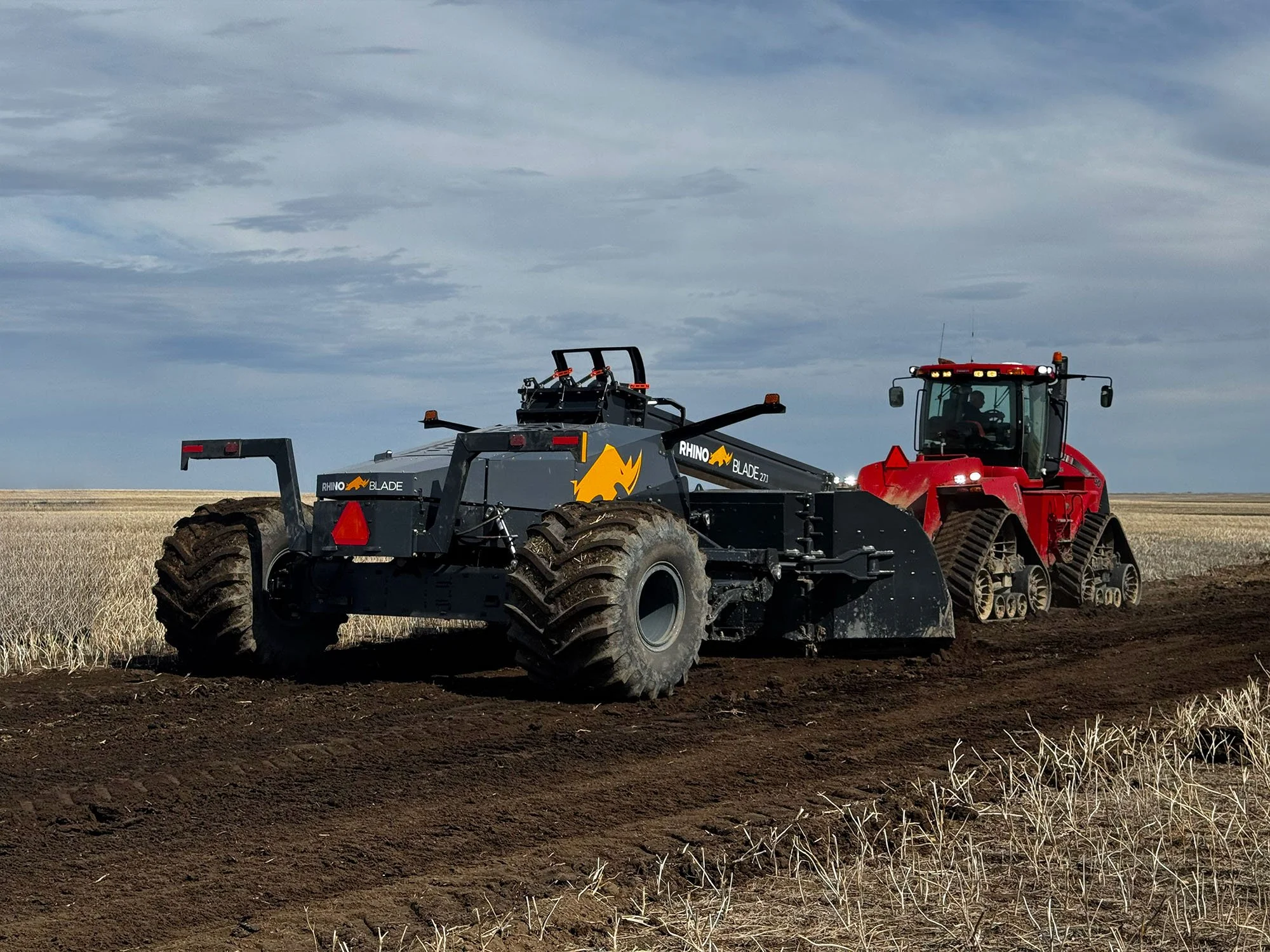 Rhino Blade™ pull dozer levelling farmland to create a more consistent surface.jpg