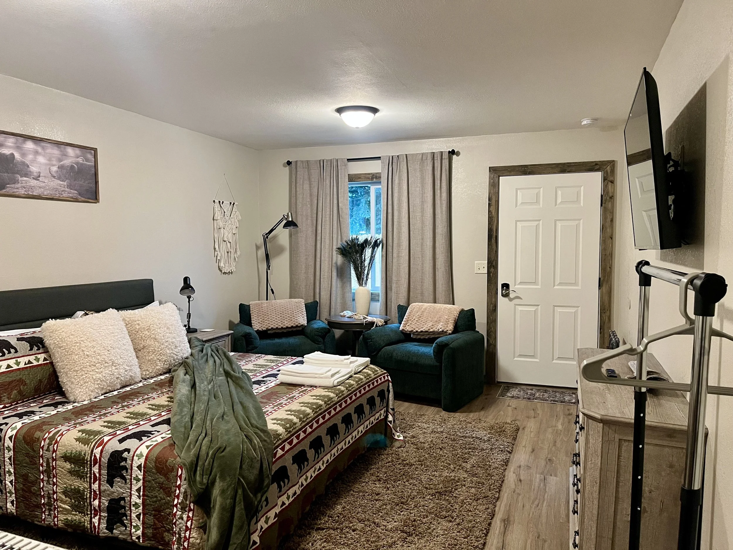 Addition of (2) 650-sf guest cabins to existing rental property just outside of Yellowstone National Park in Gardiner, Montana.
