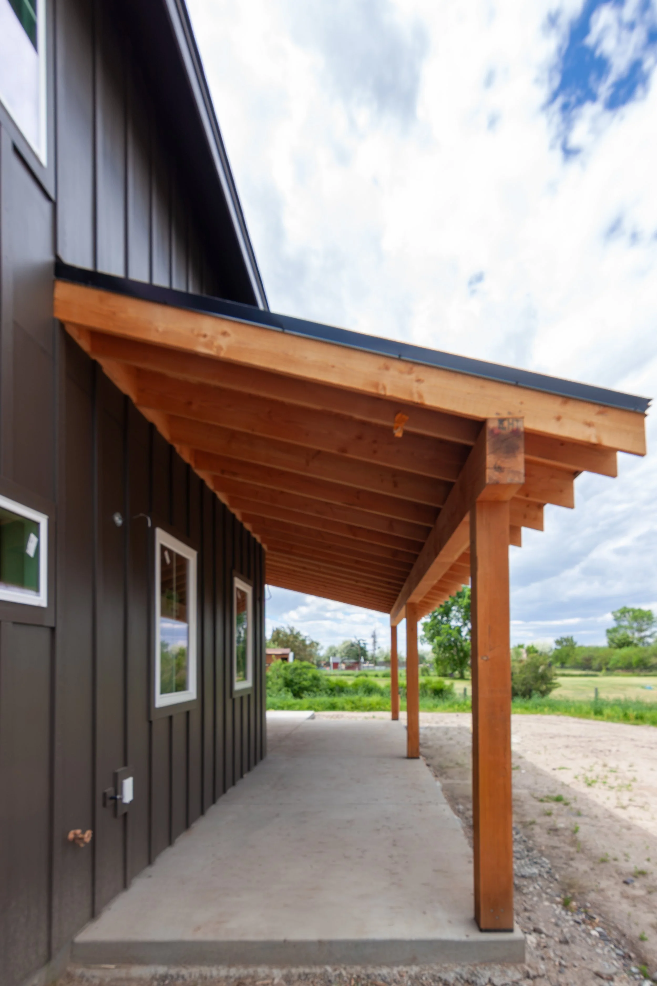 A 2-story, 3,500-sf residence with vaulted Living Room and Upper Level Loft in addition to a Gym and Office area above the Garage just north of Bozeman.