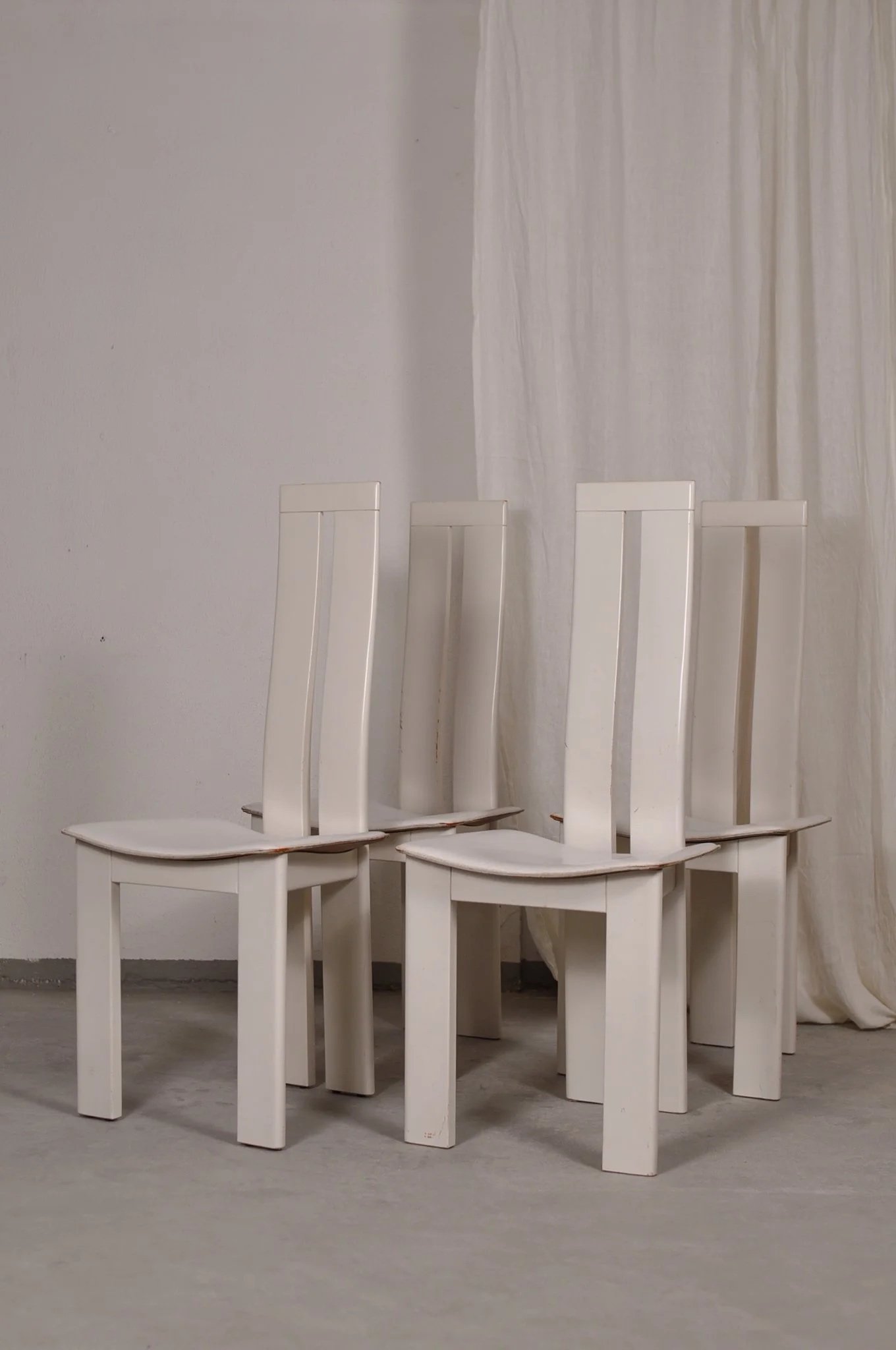 Pietro Costantini Dining Chairs (4x)  1970s-1980s