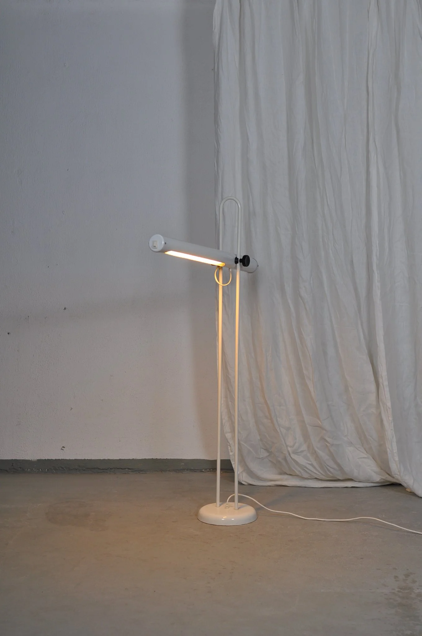 1980s metal floor lamp