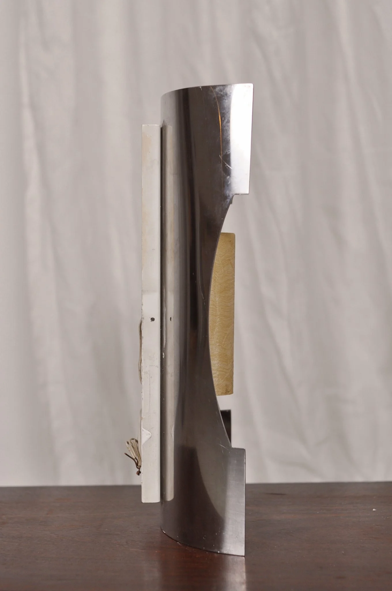 Set of two metal cone wall lights