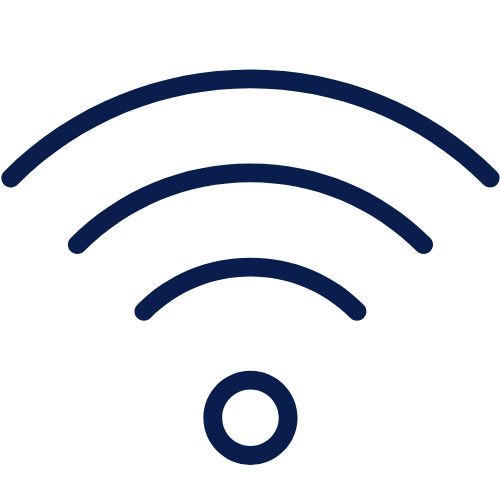 Wi-Fi signal icon with three curved bars and a small circle at the bottom. Coworking in West Hartford Coworking in Hartford Coworking in Avon, CT Coworking in Bloomfield, CT