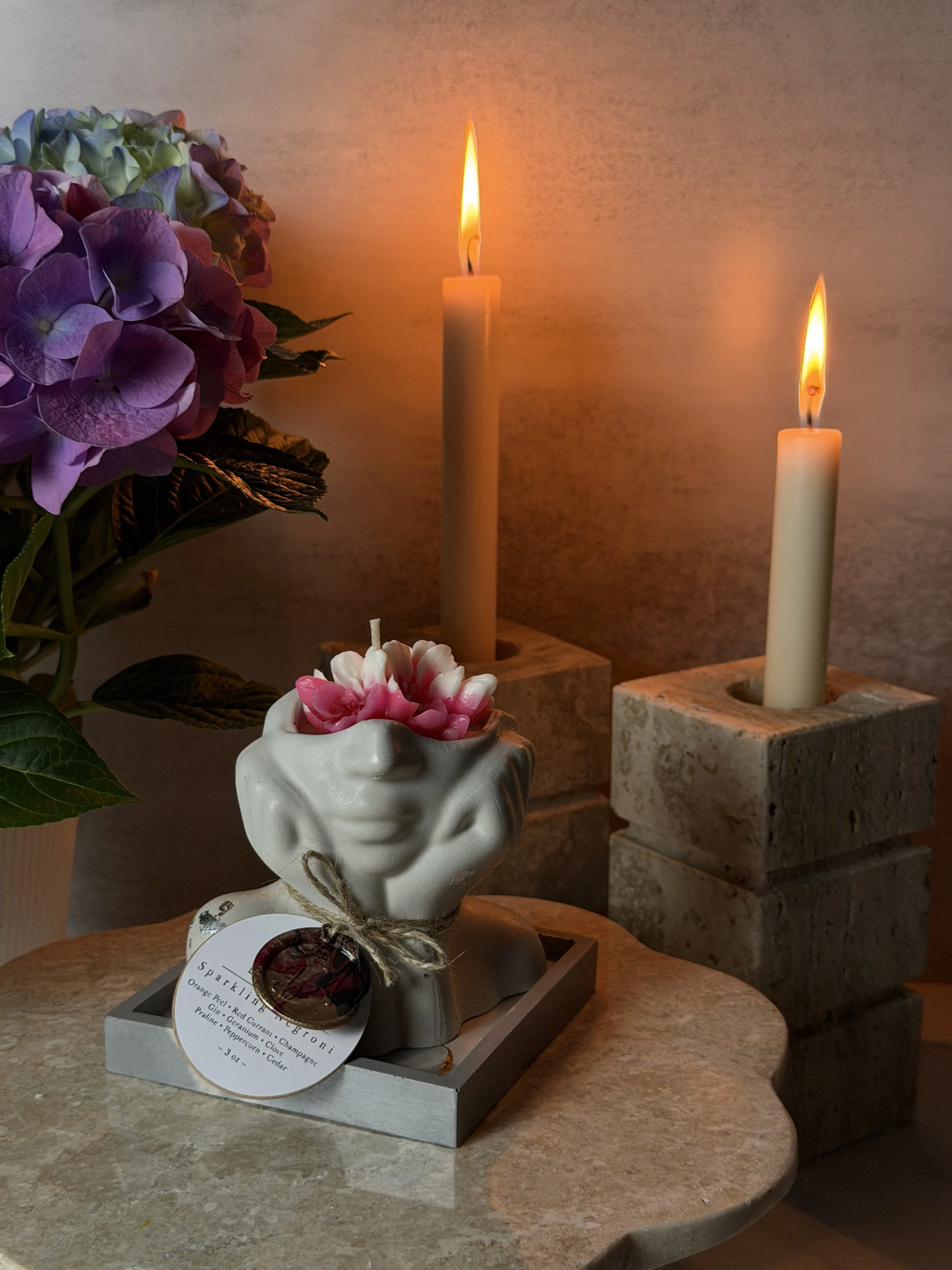 Lady Candle - White