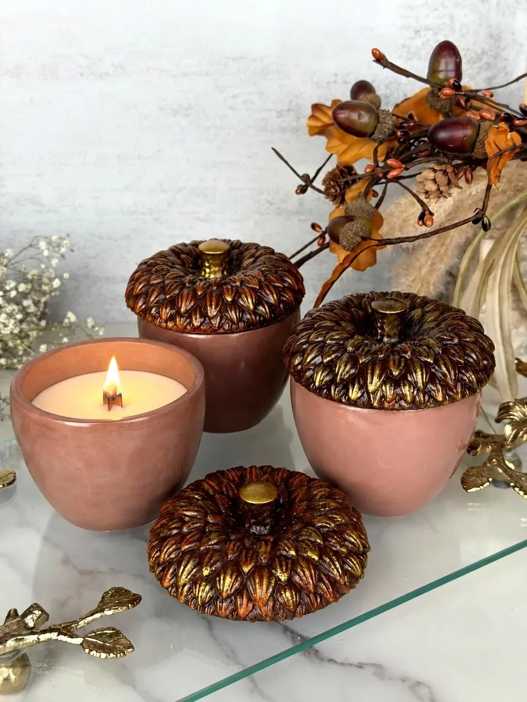Acorn Candle