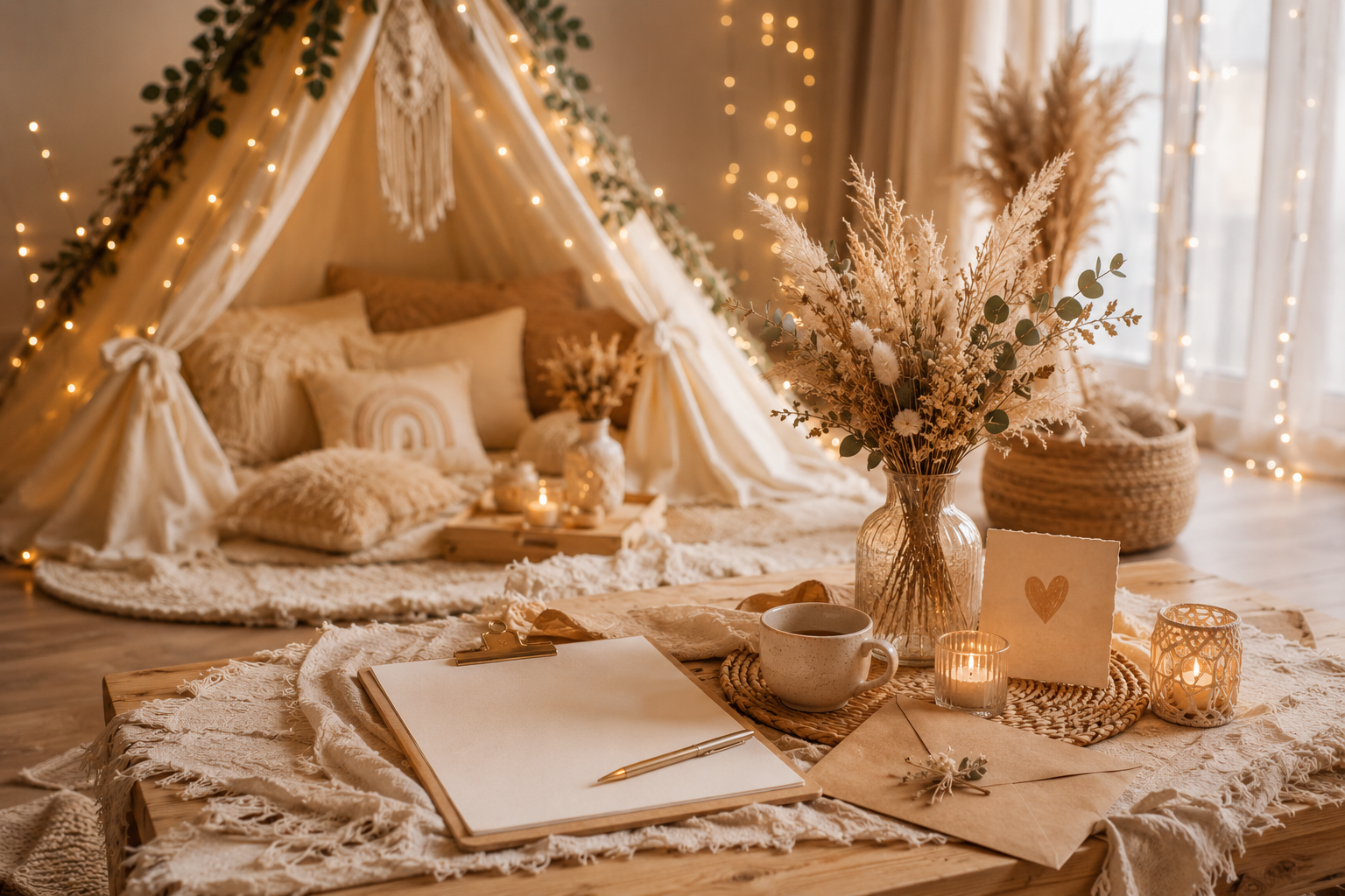 Tipi décoré