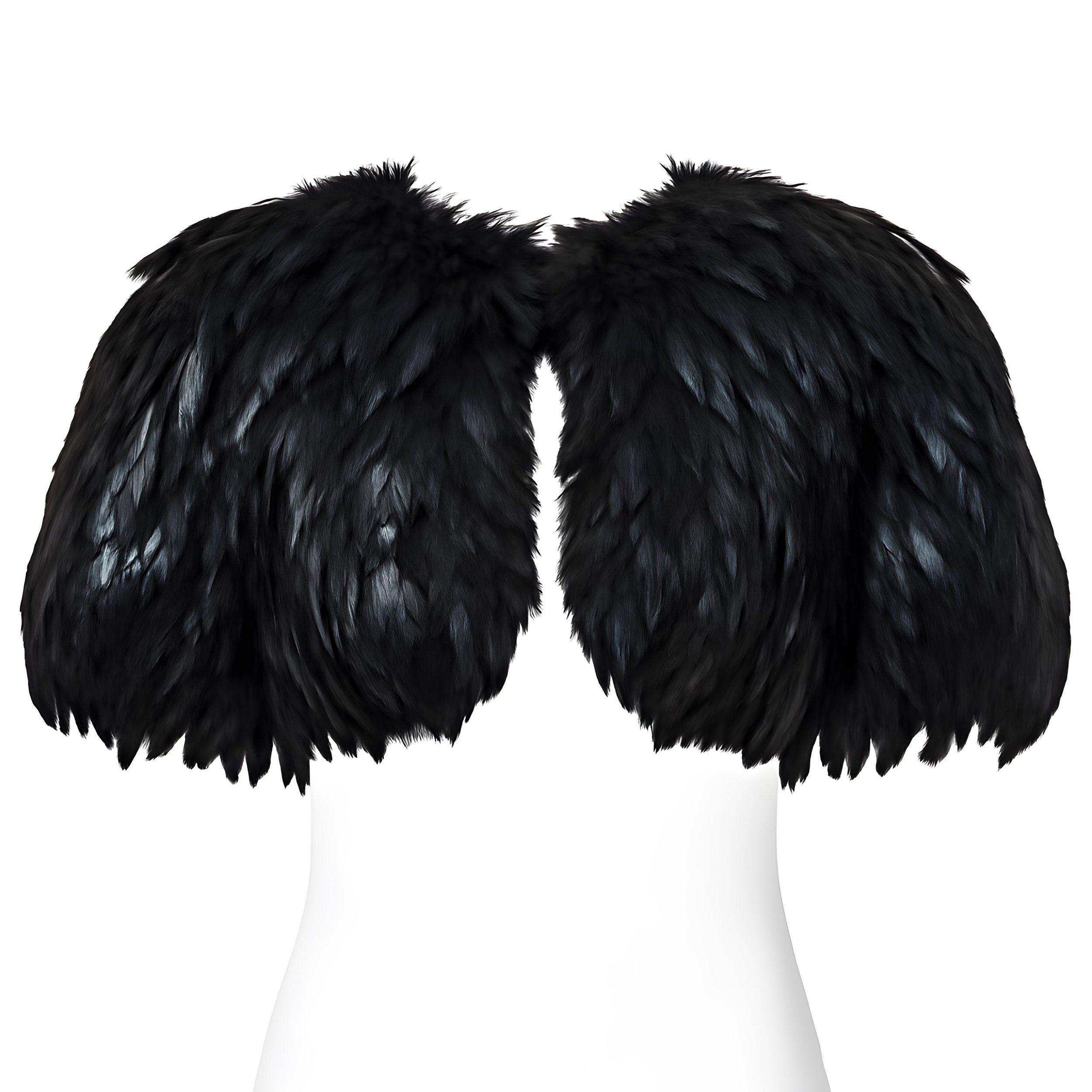 Black Feather Bolero Shrug - Cropped Open Front Evening Jacket