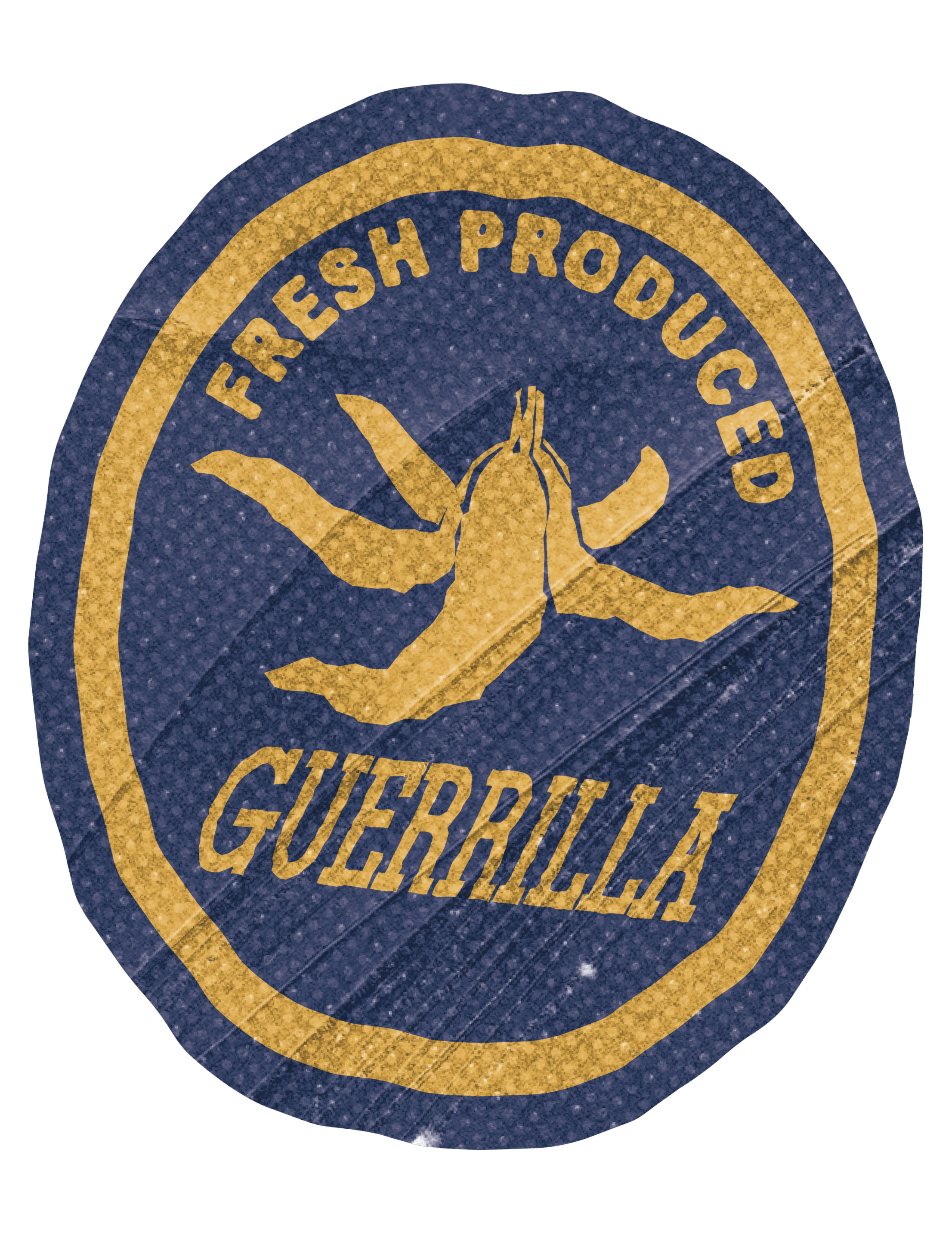 Fresh Produced Guerrilla Banana Sticker