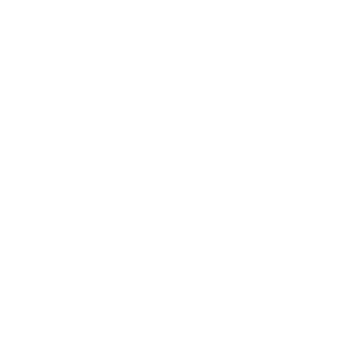 White outline of a tent with a flag, set against a black background.