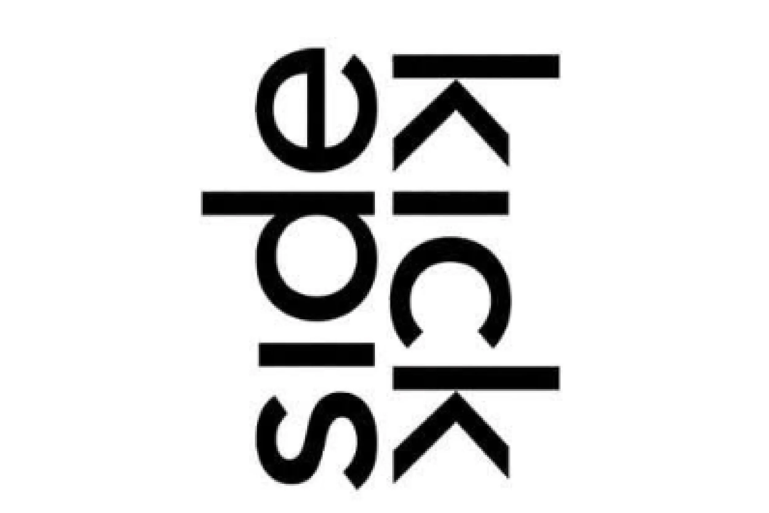 Pattern of black and white text arranged vertically with the word 'LOVE' repeated.