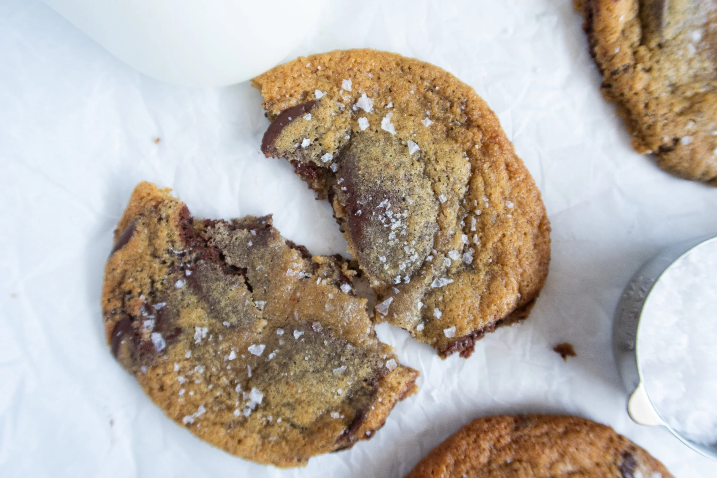Sea salt brown butter chocolate chip cookies from Simply Sweet Bakes
