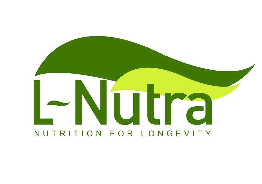 L-Nutra Logo with the text "Nutrition for longevity"
