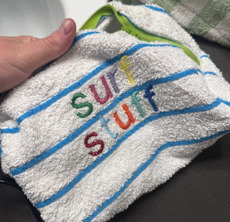 surf stuff towel bag